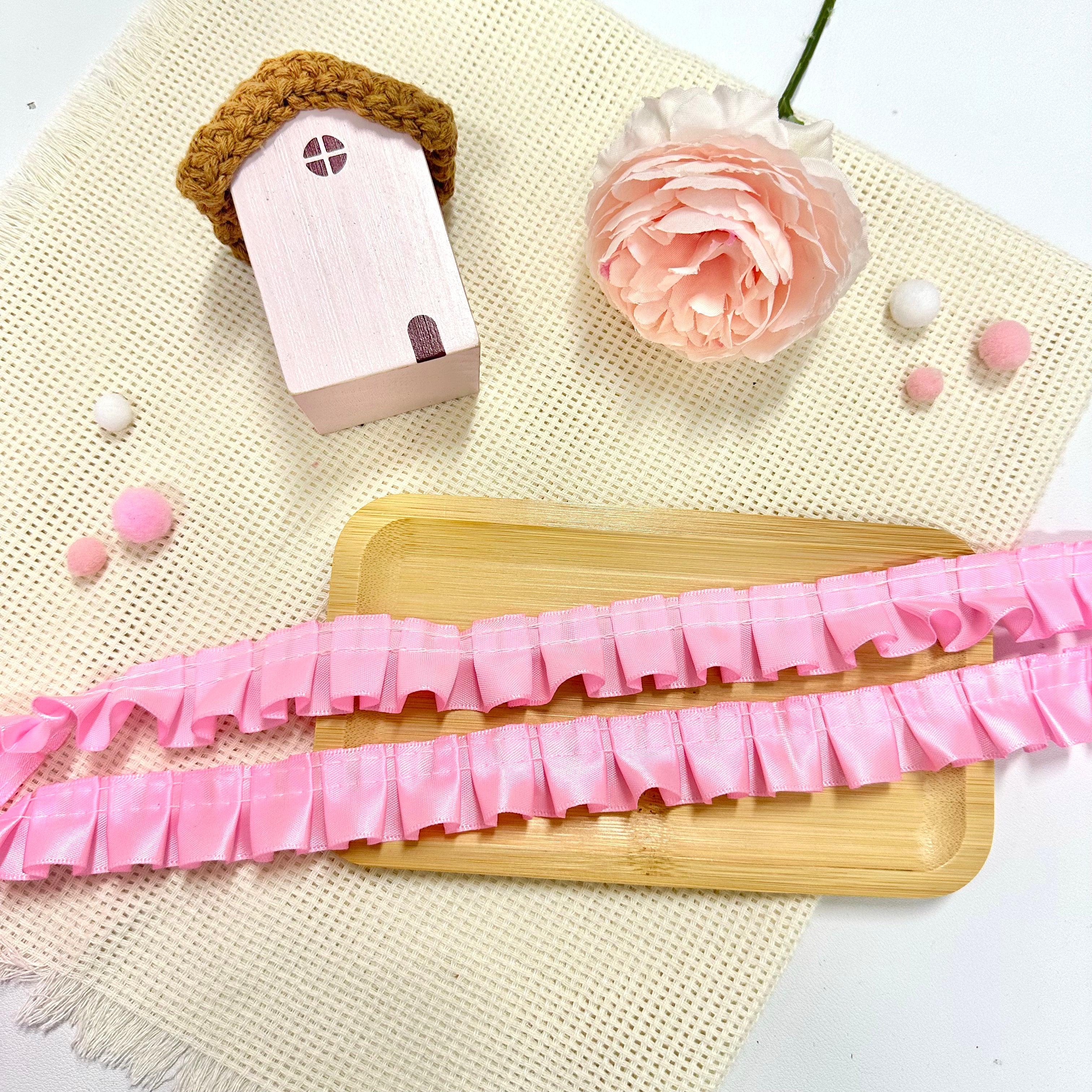 Nastro di raso con coulisse da 100 cm: rosa Nastro di raso con coulisse da 100 cm: rosa
